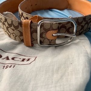 COACH logo belt - size medium